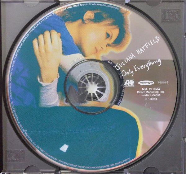 Juliana Hatfield : Only Everything (CD, Album, Club, ARC)
