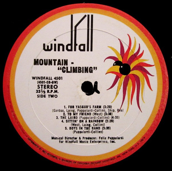 Mountain : Climbing! (LP, Album, Bes)