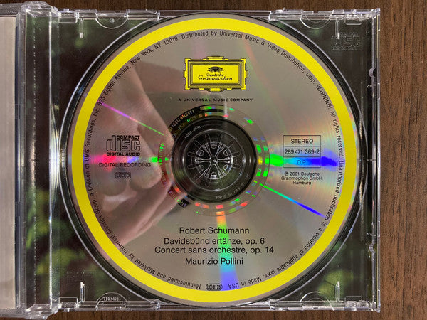 Robert Schumann, Maurizio Pollini : Davidsbündlertänze • Concert Sans Orchestre (CD)