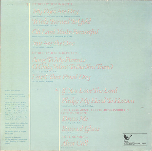 Keith Green (2) : I Only Want To See You There (LP, Album, Comp)