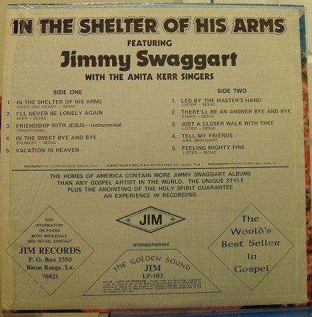 Jimmy Swaggart with The Anita Kerr Singers : In The Shelter Of His Arms (LP, Album, RE)