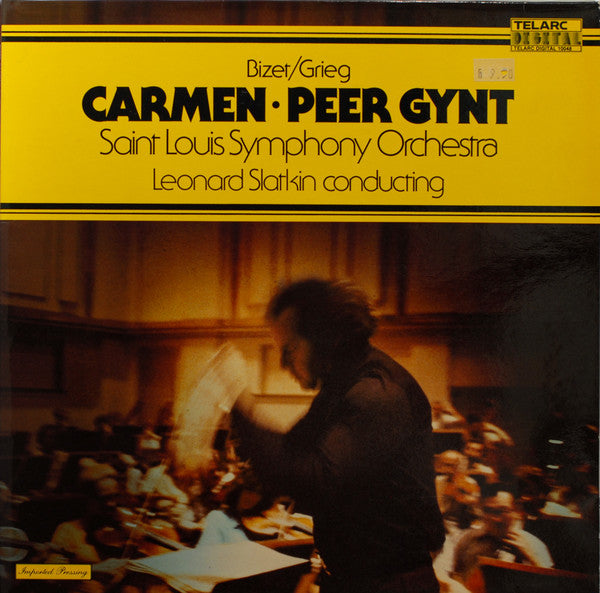 Georges Bizet / Edvard Grieg, Saint Louis Symphony Orchestra, Leonard Slatkin - Carmen / Peer Gynt (LP) (VG+) - Endless Media