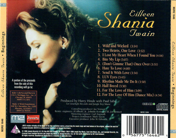 Shania Twain : Beginnings (CD, Album)
