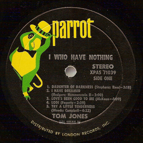 Tom Jones - I (Who Have Nothing) (LP) (VG) - Endless Media