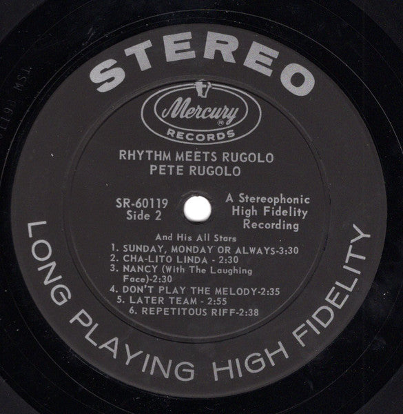 Pete Rugolo And His All Stars : Rhythm Meets Rugolo  (LP)