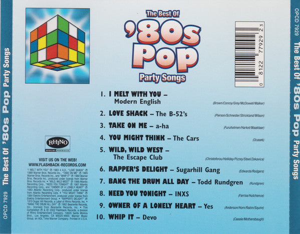 Various : The Best Of '80s Pop: Party Songs (CD, Comp)