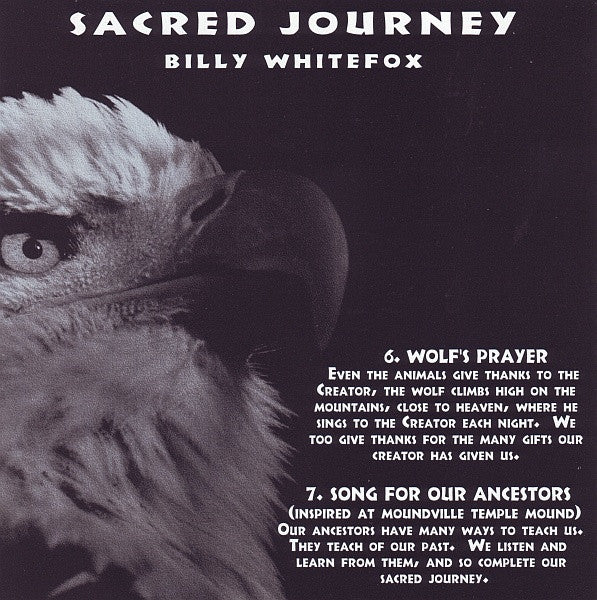 Billy Whitefox : Sacred Journey: Native American Flute And Drums (CD, Album)