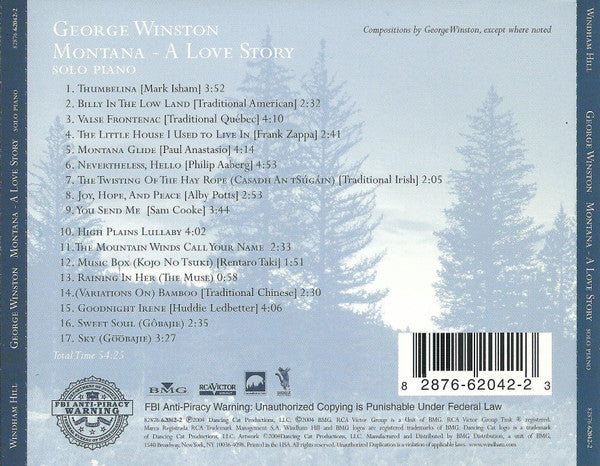 George Winston : Montana - A Love Story (CD, Album)
