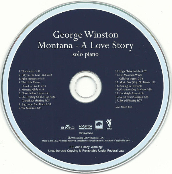 George Winston : Montana - A Love Story (CD, Album)