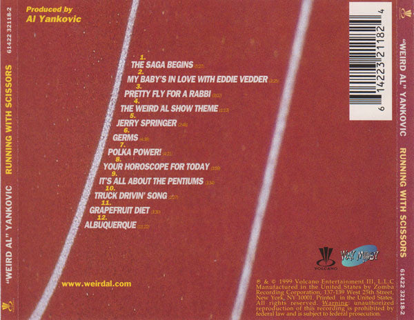 "Weird Al" Yankovic : Running With Scissors (CD, Album, Enh, Son)
