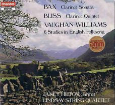 Arnold Bax / Arthur Bliss / Ralph Vaughan Williams - Janet Hilton, The Lindsays, Keith Swallow - Clarinet Sonata / Clarinet Quintet / 6 Studies In English Folksong (LP) (G+) - Endless Media