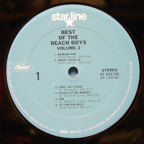 The Beach Boys : Best Of The Beach Boys, Vol. 2 (LP, Comp, Club, RE, Car)