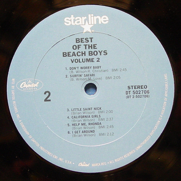 The Beach Boys : Best Of The Beach Boys, Vol. 2 (LP, Comp, Club, RE, Car)