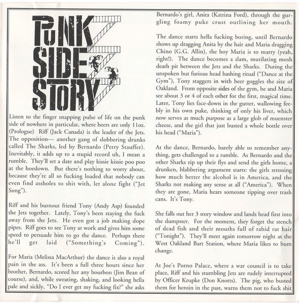 Schlong : Schlong's Punk Side Story (CD, Album)