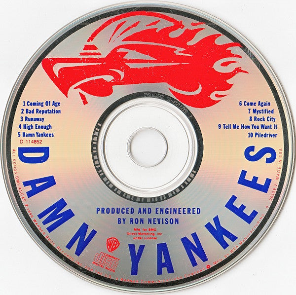 Damn Yankees : Damn Yankees (CD, Album, Club, BMG)