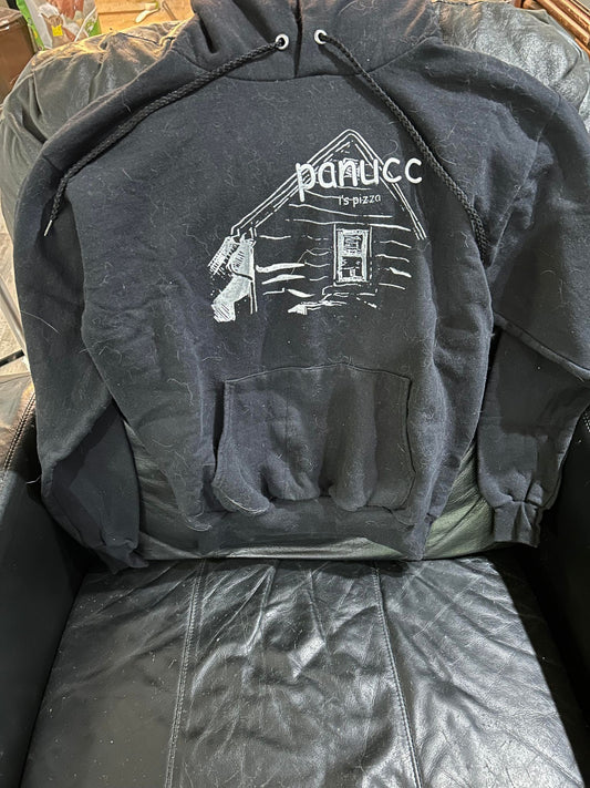 Panucci's Pizza American Football House Hoodie Small Black Punk Emo Indie Jank - Endless Media