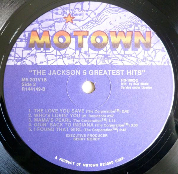 The Jackson 5 : Jackson 5 Greatest Hits (LP, Comp, Club, RE, RCA)