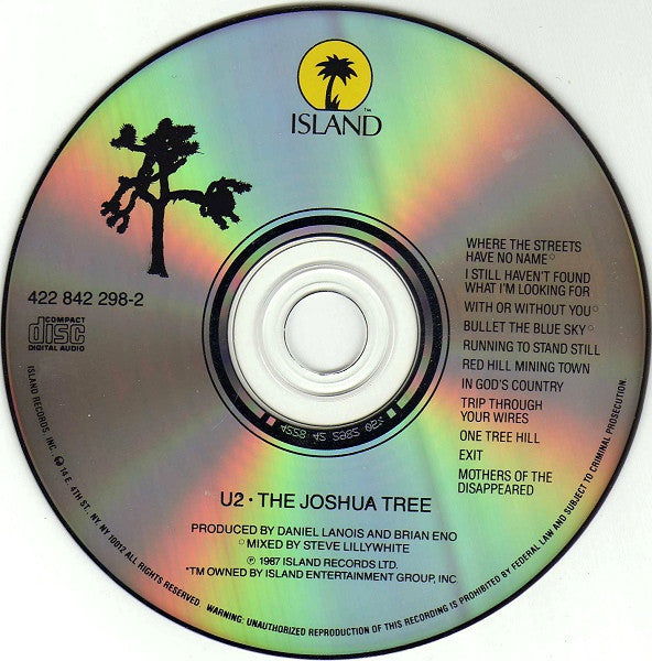 U2 : The Joshua Tree (CD, Album, RE, RM, PMD)