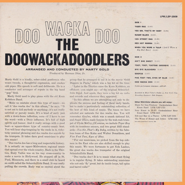 The Doowackadoodlers - Doo Wacka Doo (The Happy Wacky Sounds Of The Doowackadoodlers) (LP) (G) - Endless Media