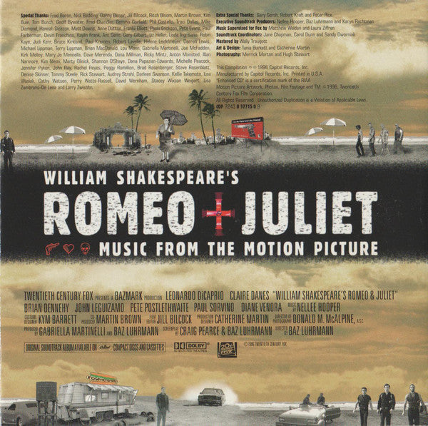 Various : William Shakespeare's Romeo + Juliet (Music From The Motion Picture) (CD, Album, Enh)