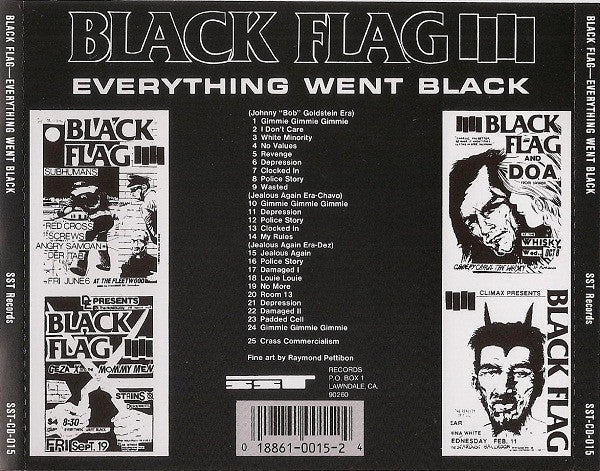 Black Flag : Everything Went Black (CD, Comp, RE)
