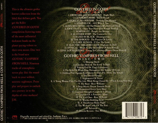 Various : Gothic Vampires From Hell & Covered In Goth (2xCD)