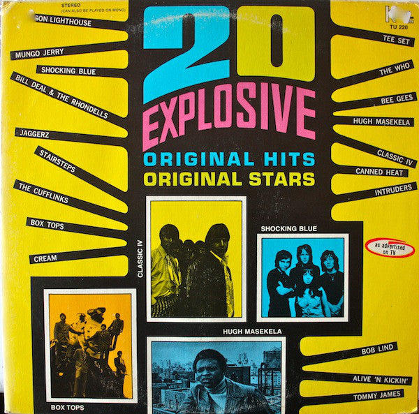 Various : 20 Explosive Hits (LP, Comp)