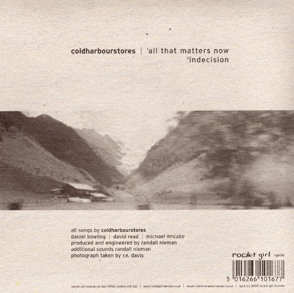 Coldharbourstores - All That Matters Now (7") (VG+) - Endless Media