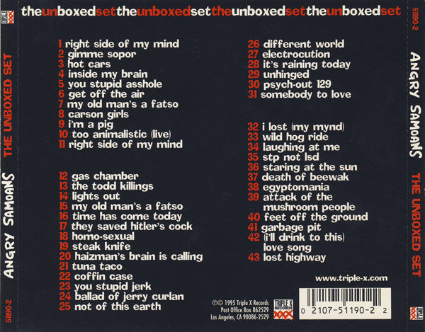 Angry Samoans : The Unboxed Set (CD, Comp, RE)