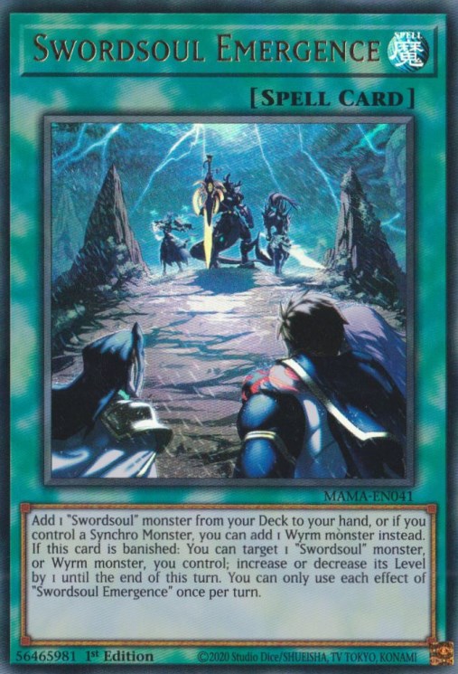 Swordsoul Emergence [MAMA - MAMA-EN041] Yu-Gi-Oh Trading Card