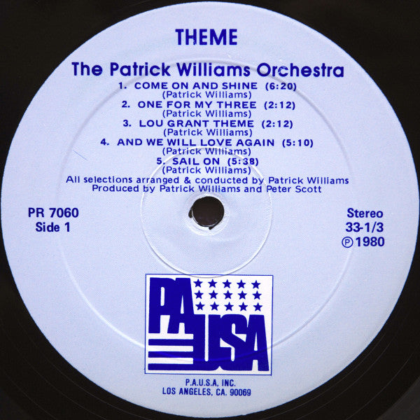 Patrick Williams - Theme (LP) (VG) - Endless Media