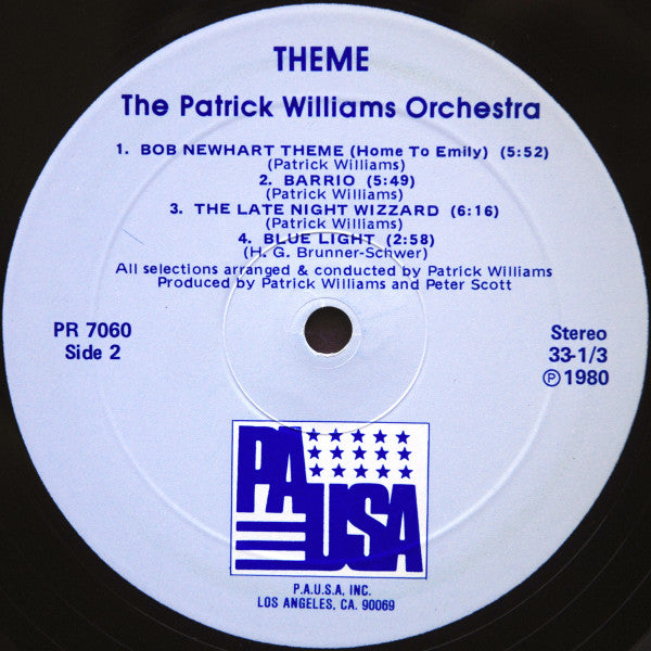 Patrick Williams - Theme (LP) (VG) - Endless Media