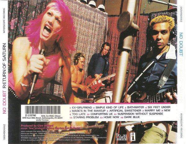 No Doubt : Return Of Saturn (CD, Album, Club)