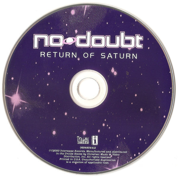 No Doubt : Return Of Saturn (CD, Album, Club)