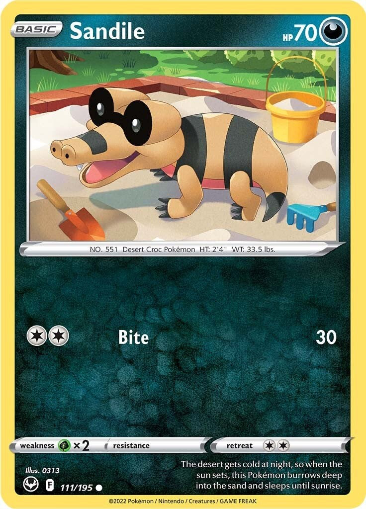 Sandile [SWSH12 - 111/195] Pokemon Trading Card