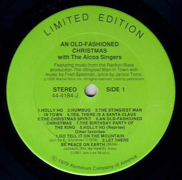 The Alcoa Singers : An Old-Fashioned Christmas With The Alcoa Singers (LP)
