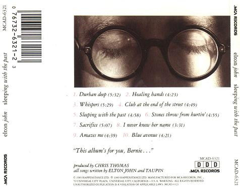 Elton John : Sleeping With The Past (CD, Album)