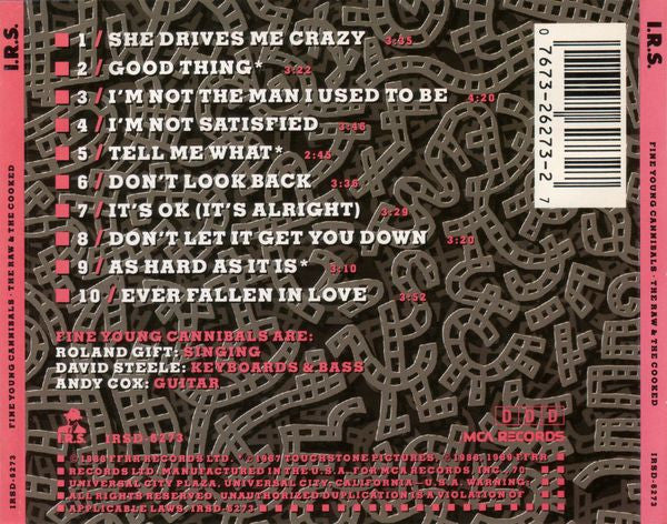 Fine Young Cannibals : The Raw & The Cooked (CD, Album)