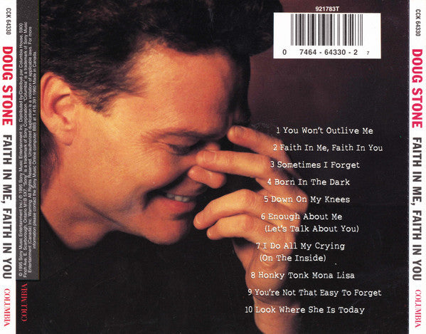 Doug Stone : Faith In Me, Faith In You (CD, Album)