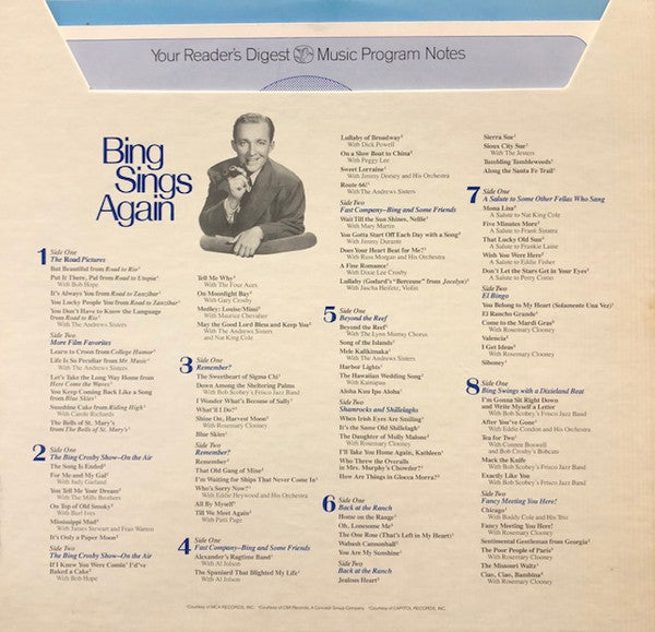 Bing Crosby : Bing Sings Again (8xLP + Box, Comp)