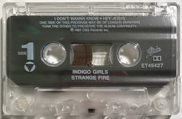 Indigo Girls : Strange Fire (Cass, Album, Dol)