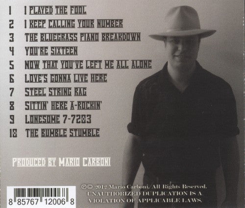 Mario Carboni : Honky-Tonk Rebel (CD)