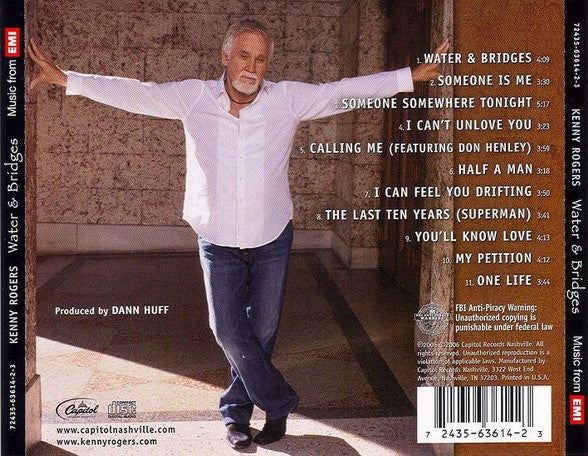 Kenny Rogers : Water & Bridges (CD, Album)
