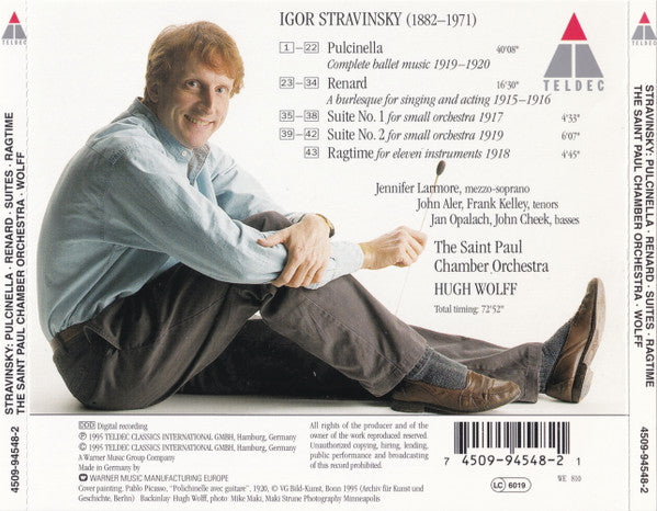 Igor Stravinsky / The Saint Paul Chamber Orchestra, Hugh Wolff : Pulcinella - Renard  - Suites 1&2 - Ragtime (CD, Album)