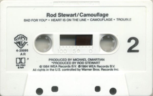 Rod Stewart : Camouflage (Cass, Album, AR)