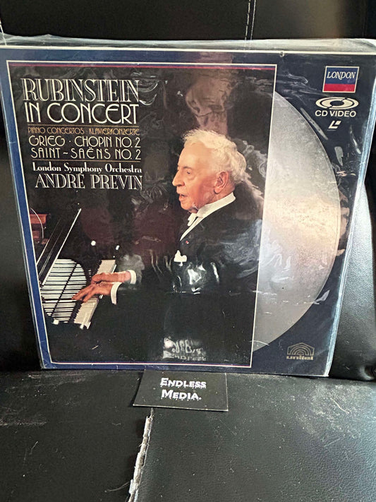 Arthur Rubinstein, London Symphony Orchestra, André Previn - Piano Concertos Grieg Chopin Saint-Saens (Laserdisc) (VG)