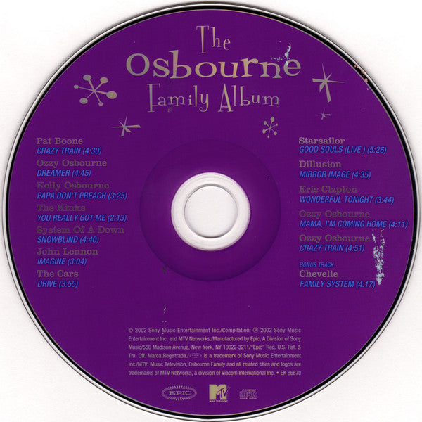 The Osbournes : The Osbourne Family Album (CD, Album)