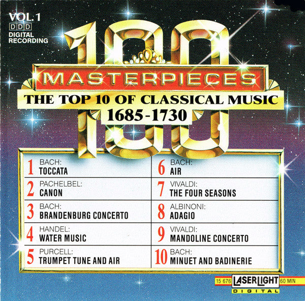 Various : 100 Masterpieces Vol.1 - The Top 10 Of Classical Music 1685-1730 (CD, Comp)