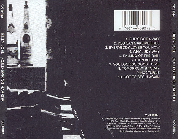 Billy Joel : Cold Spring Harbor  (CD, Album, Enh, RE, RM, CD-)
