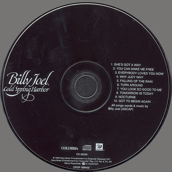 Billy Joel : Cold Spring Harbor  (CD, Album, Enh, RE, RM, CD-)
